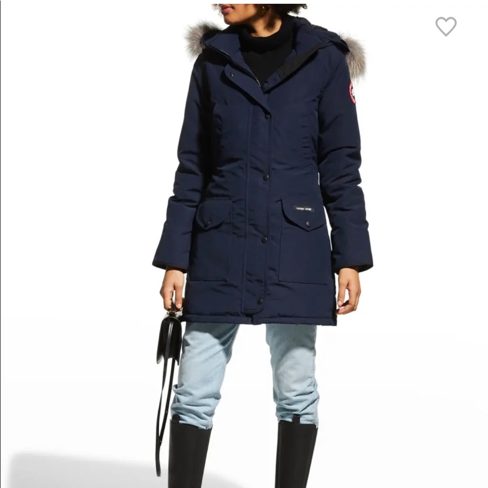 Canada Goose Trillium Down Parka Coat - Navy Blue Size Large